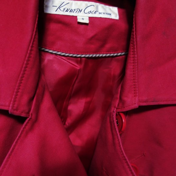 Kenneth Cole Red Water-Resistant Trench - Picture 3 of 5